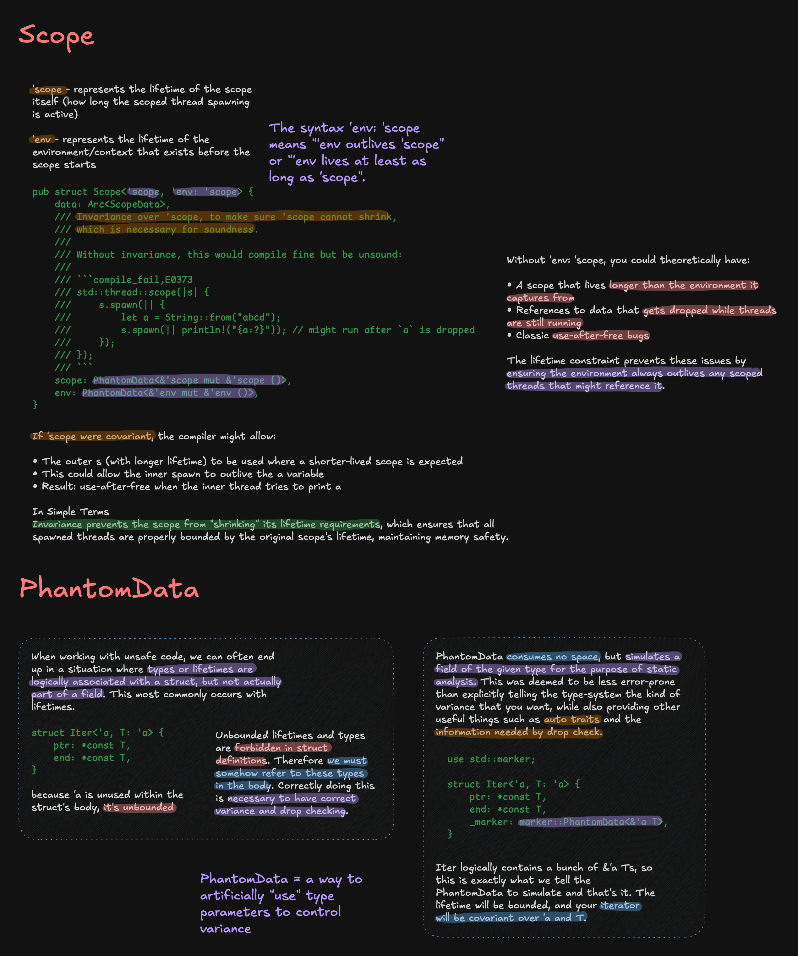 Rustonomicon: Scope and PhantomData